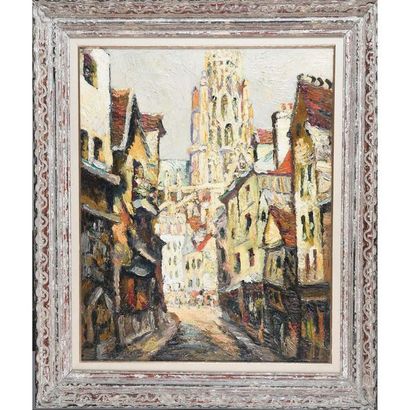 DUMONT Pierre. (1884-1936). « Rouen, vieille...