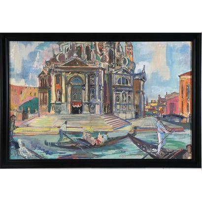 LEGRAND Edy. (1892-1970). « Venise ». Huile...