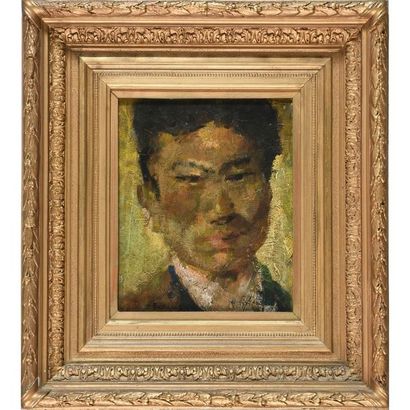 BASTIEN A. (1873-1955). « Portrait de Sadji »....