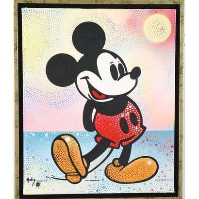 HODIN. (Peintre contemporain du Nord). « Mickey »...
