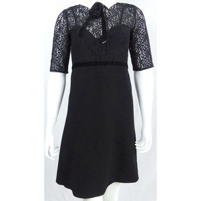 THE KOOPLES. Robe en viscose et dentelle...