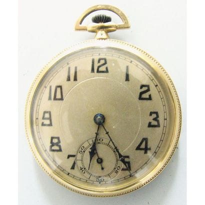 MONTRE DE GOUSSET en or 750°/°°. 1 cadran...
