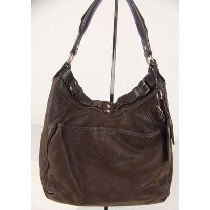 Vanessa BRUNO. Sac en nubuck marron. Fermeture...