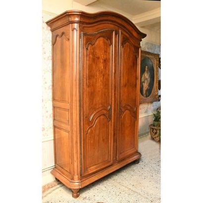 CASTLE WARDROBE in moulded cherry wood with...