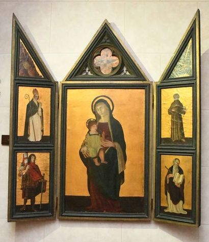 TRIPTYCH OF THE SCHOOL OF SIENNA representing...