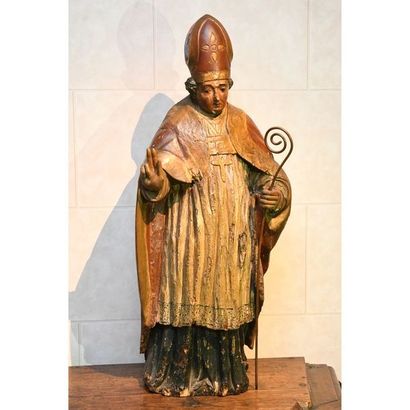 STATUTE OF THE SAINT NICOLAS BUREAU in polychrome...