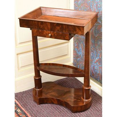 Small EMPIRE WORKING TABLE in mahogany with...