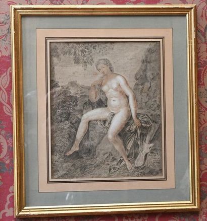 VAN DER WERF A. (1659-1722). « Vénus posant...