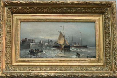 GEORGE. ÉCOLE FRANCAISE fin XIXè. “Paire...