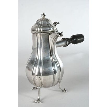 LILLE XVIIIth century. LARGE tripod silver...