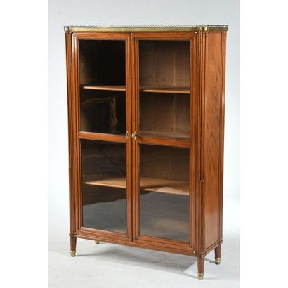 PAIR OF LOUIS XVI mahogany LIBRARIES and...