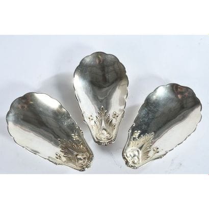 CONTINUED BY 3 solid silver RAVIERS punched...