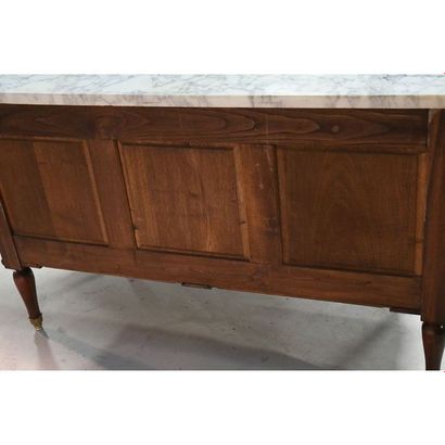 COMMODE DE STYLE LOUIS XVI en placage de...