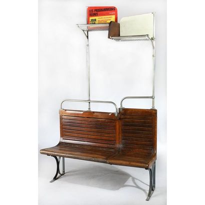BANQUETTE DU METROPOLITAIN PARISIEN en bois...