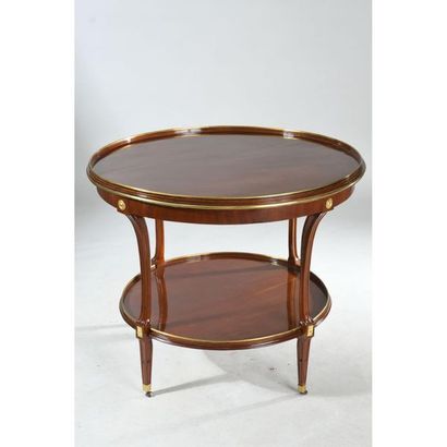 LARGE TABLE FOR THE LOUIS XVI in solid mahogany...