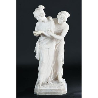 NEO CLASSIC SUBJECT in white marble representing...
