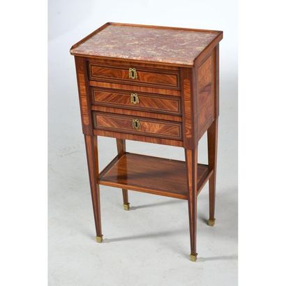 LIVING ROOM TABLE LOUIS XVI in rosewood veneer...