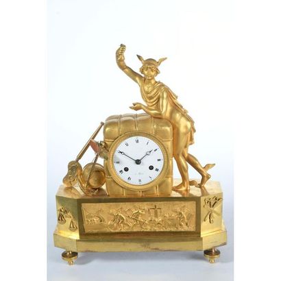EMPIRE HANGER in gilt bronze on the theme...