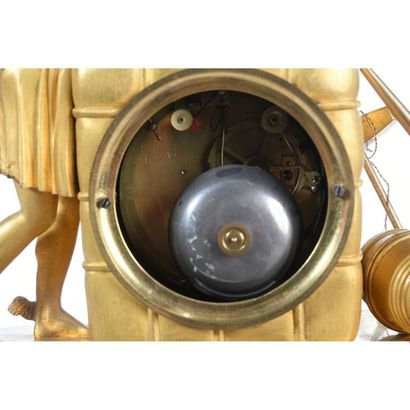 EMPIRE HANGER in gilt bronze on the theme...