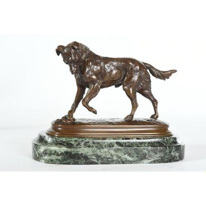 MOIGNIEZ Jules. (1835-1894). « Chien surpris...