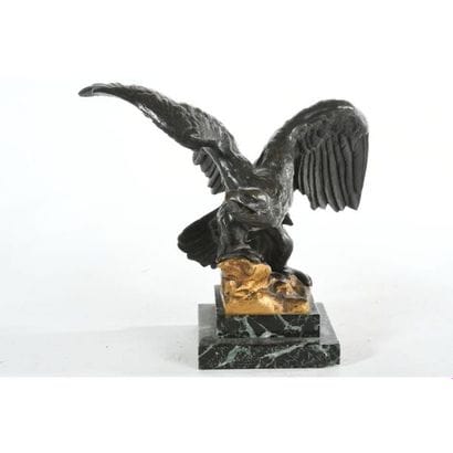 ANONYME XIXè. « Aigle les ailes déployées...