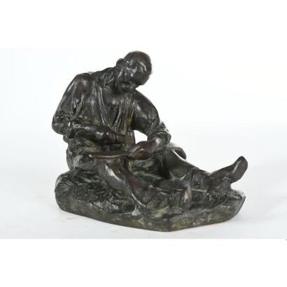 DALOU Aimé-Jules. (1838-1902). « L’affûteur...