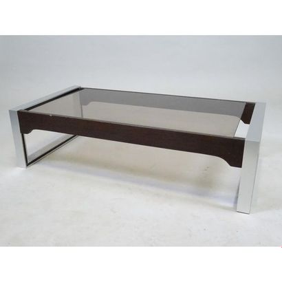 GUILLARD Claude. Table basse en palissandre...