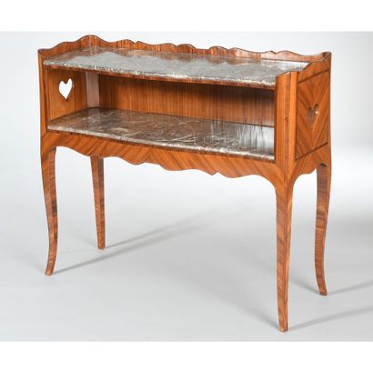 RARE FURNITURE DESSERTE LOUIS XV in rosewood...
