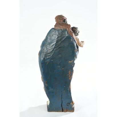Polychrome wooden SUBJECT representing a...