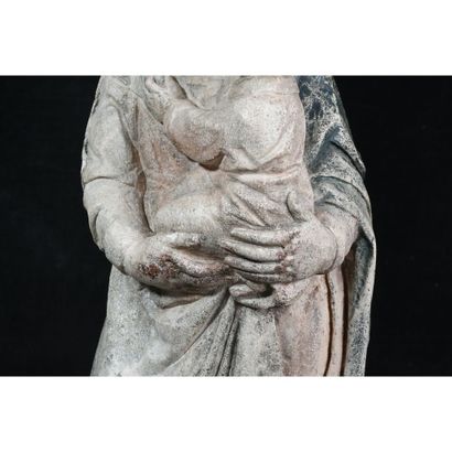 SUBJECT in polychrome stone representing...