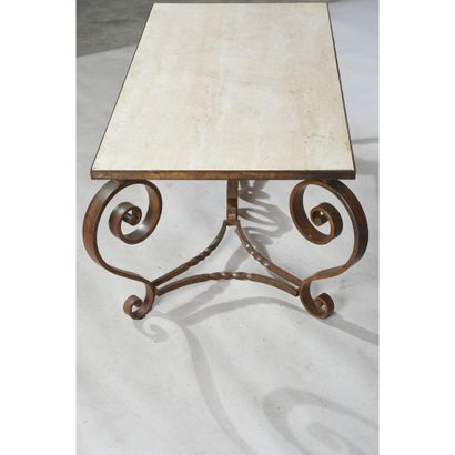BASS TABLE from the 50's in ironwork with...