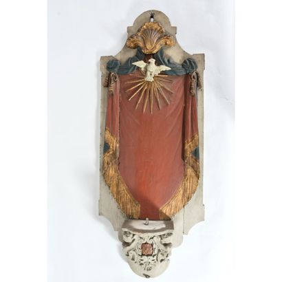 Polychrome wooden SUBJECT representing a...