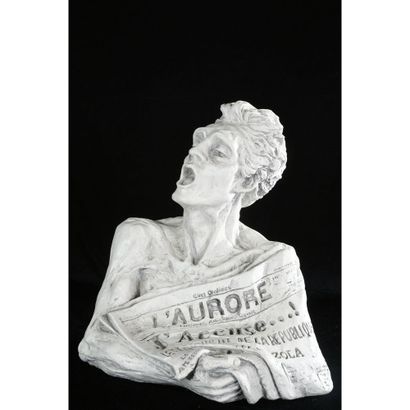 CURIOUS SUBJECT in plaster representing the...