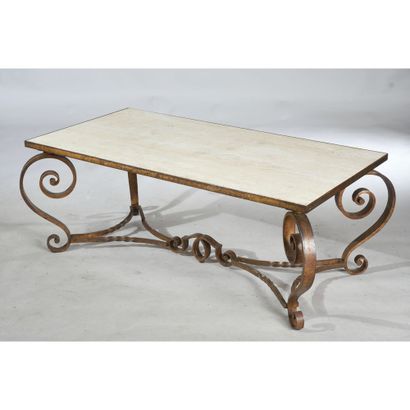 BASS TABLE from the 50's in ironwork with...