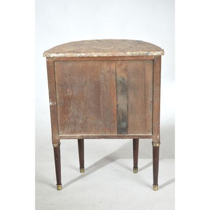 SMALL HALF LOUIS XVI COMMODE in precious...