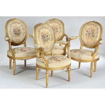 LIVING ROOM SET IN THE TASTE LOUIS XVI in...