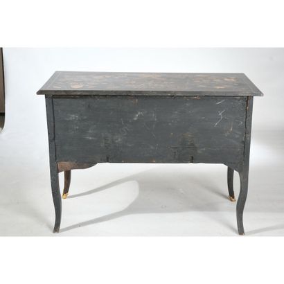 COMMODE RÉGENCE à plateau bois en placage...