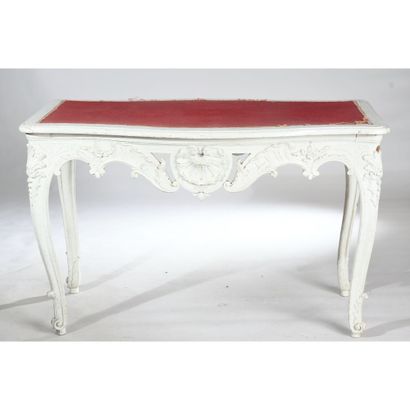 TABLE A GIBIER DE MILIEU RÉGENCE en bois...