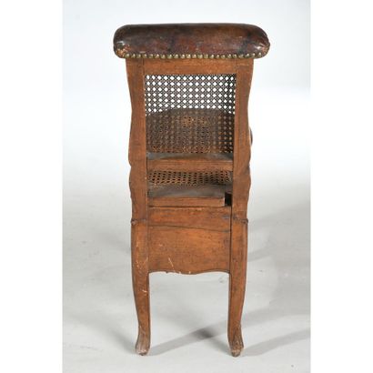 CHAISE DE COMMODITE RÉGENCE en bois naturel...
