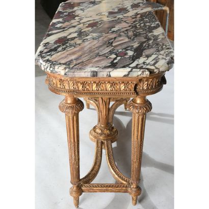 TABLE CONSOLE DE MILIEU LOUIS XVI de forme...
