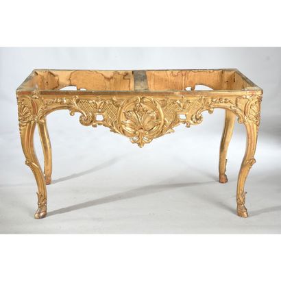 TABLE A GIBIER DE MILIEU RÉGENCE en bois...