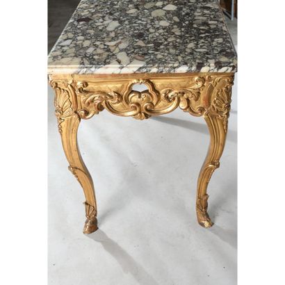 TABLE A GIBIER DE MILIEU RÉGENCE en bois...