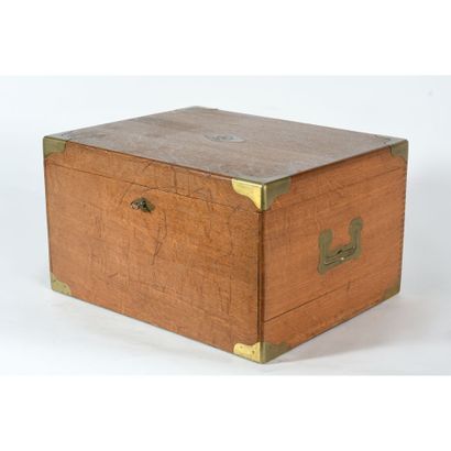 MENAGING BOX in patinated oak with spandrels...