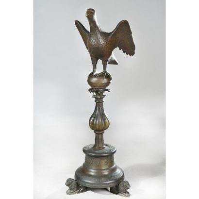 LUTRIN EAGLE in bronze XVIII-XIXth. H.152....