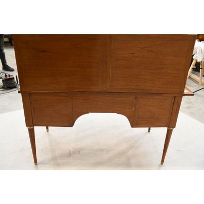 CYLINDER OFFICE LOUIS XVI in rosewood veneer...