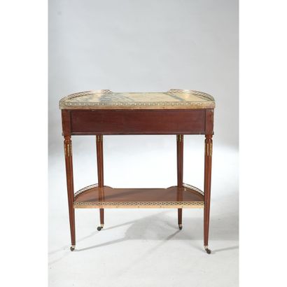 PAIR OF CONSOLES LOUIS XVI in mahogany and...