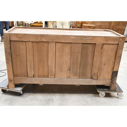 BUFFET DE BOISERIE sur plinthe en chêne à...