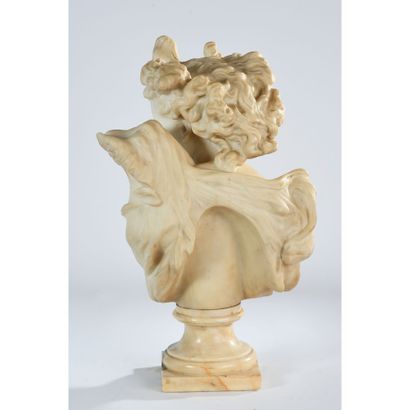 PUGI. BUST SHOW in white Carrara marble inspired...