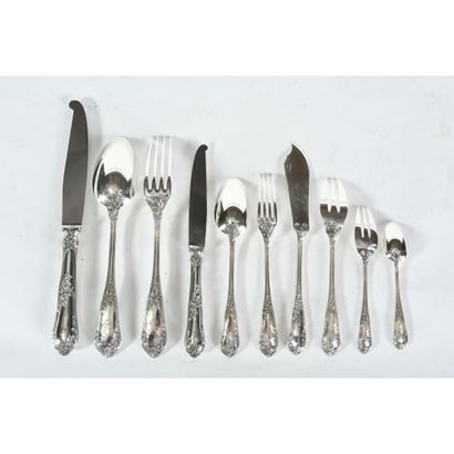 IMPORTANT HOUSEHOLD RAVINET DENFERT in solid...