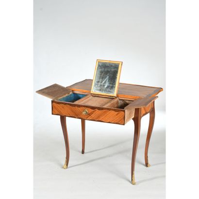 LADY'S OFFICE LOUIS XV with sliding top forming...